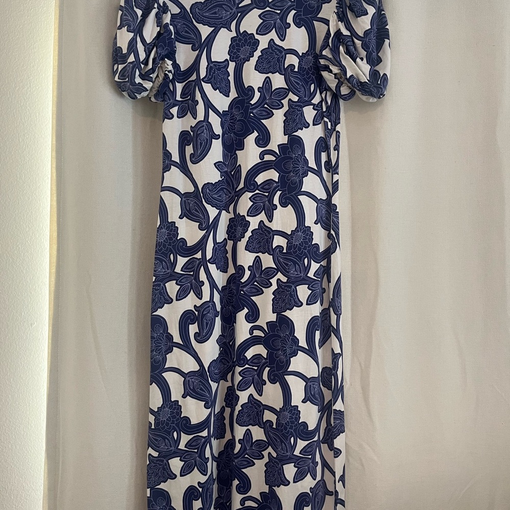 Boden Blue and White Dress